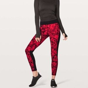 Black and red Lululemon leggings